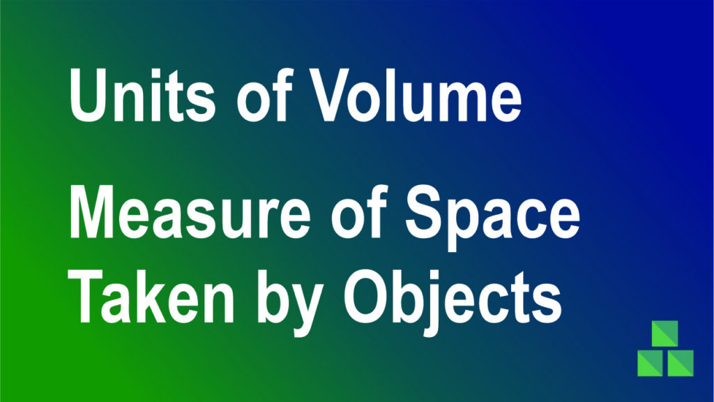 Units of Volume