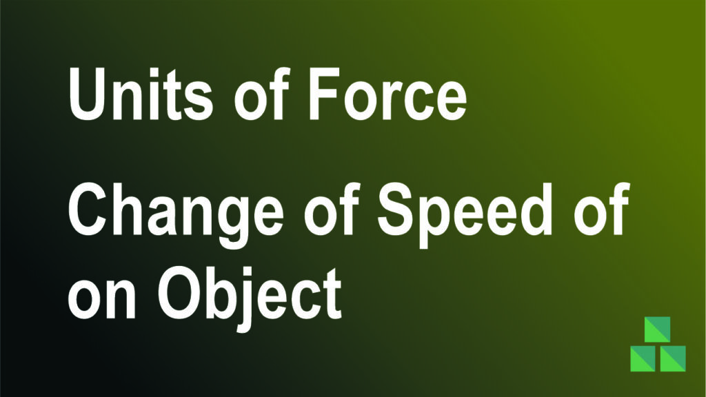 units of force